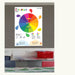 Colour wheel poster on wall