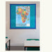 Map of Africa poster on wall