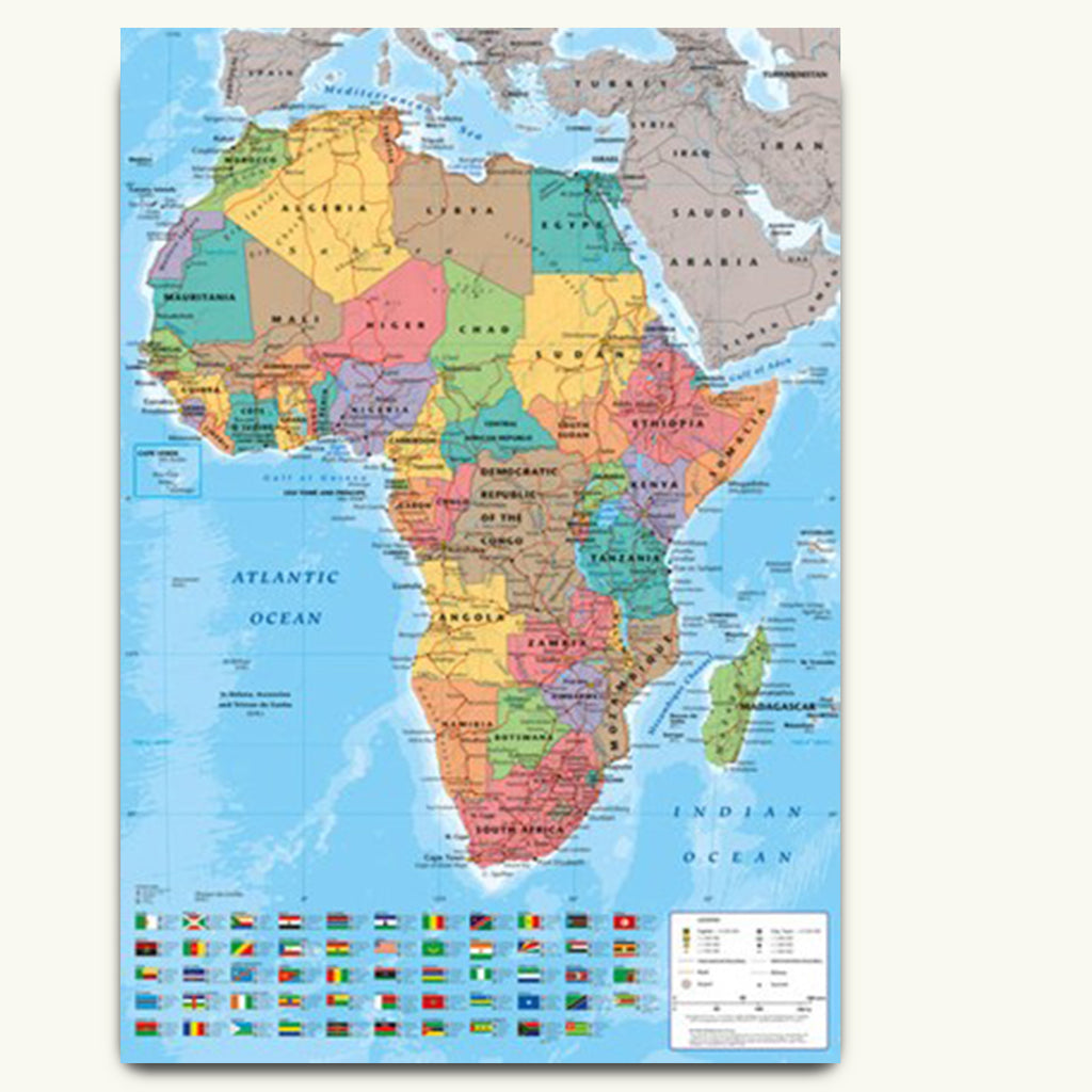 Map of Africa poster
