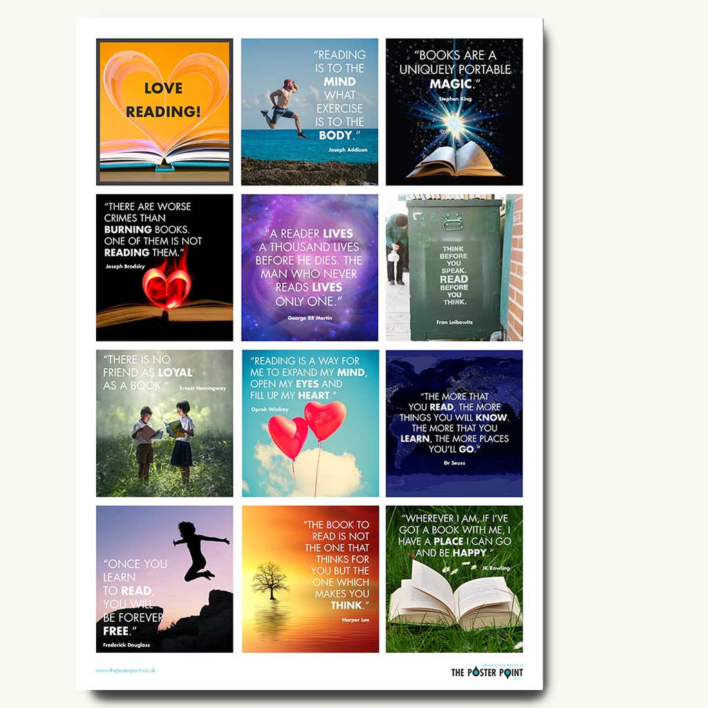Reading quotes poster
